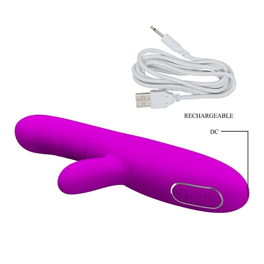 PRETTY LOVE - ANGELIQUE MULTIFUNKTIONSVIBRATOR + KLITORISSTIMULATOR LILA